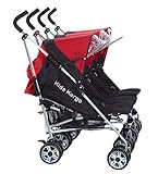 Drillingskinderwagen Kidz Kargo – Tripl Citi Elite rot - 2
