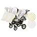 Drillingskinderwagen mit 3 Gondeln 3 Sportwagen Adapter Trippy 4in1 - 4