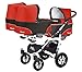 Trippy Drillingskinderwagen Kinderwagen 3in1 Komplettset - 3